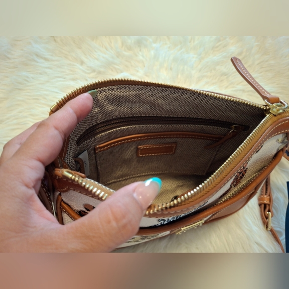 Dooney & Bourke And Disney Animal Print Mickey Crossbody Bag - Picture 6 of 11